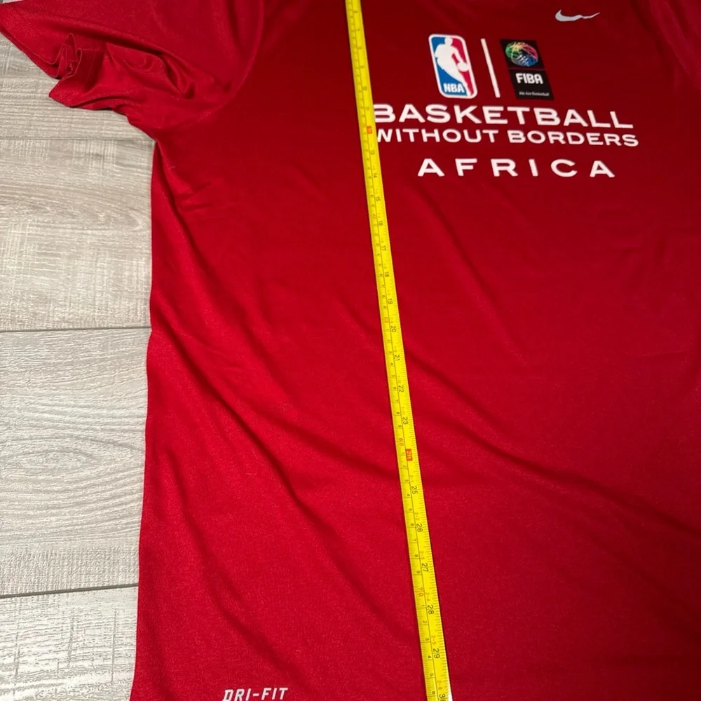 Nike Basketball Without Borders Africa Logo T-shirt‎ Red Collectible FIBA